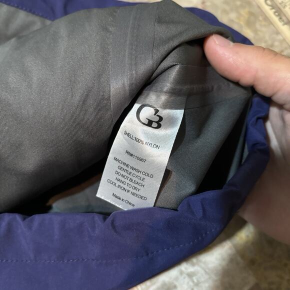 Galway Bay Jacket Mens XL Blue Red Colorblock Full Zip Windbreaker Rain Golf - Picture 10 of 10